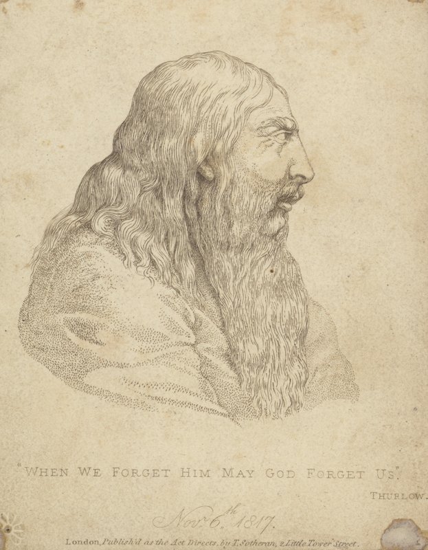 III. György király idős korában, 1817 alkotó: Henri after Meyer