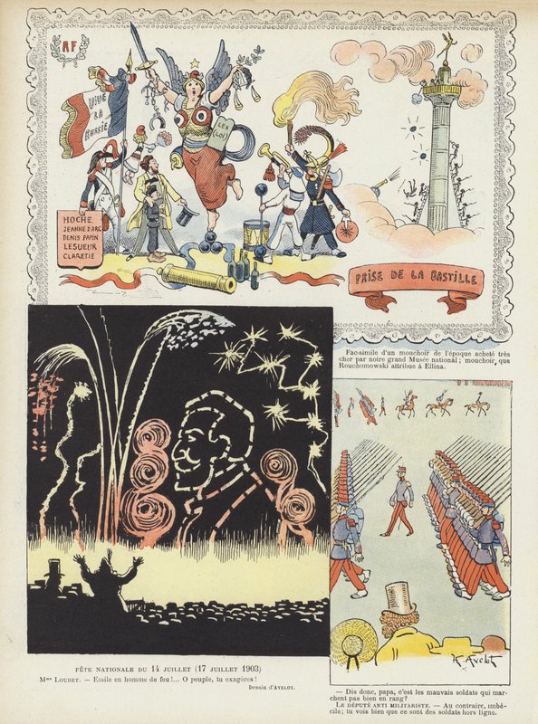 Bastille napja. Illusztráció Le Rire alkotó: Henri Avelot
