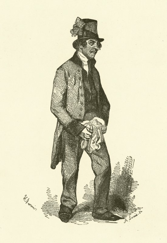 A néma (metszet) alkotó: Henri Bonaventure (after) Monnier