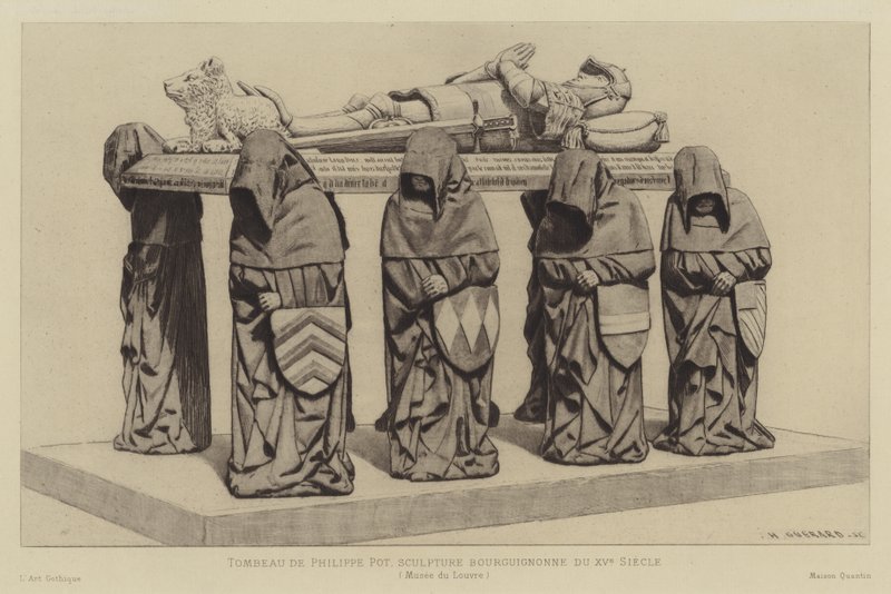 Philippe Pot sírja, a burgundi Grand Seneschal, 15. század alkotó: Henri Charles Guérard