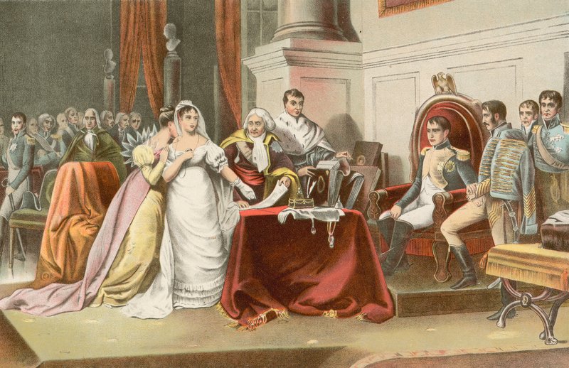 Josephine válása alkotó: Henri Frederic Schopin