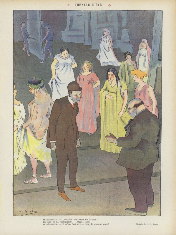 Illusztráció Le Rire alkotó: Henri Gabriel Ibels