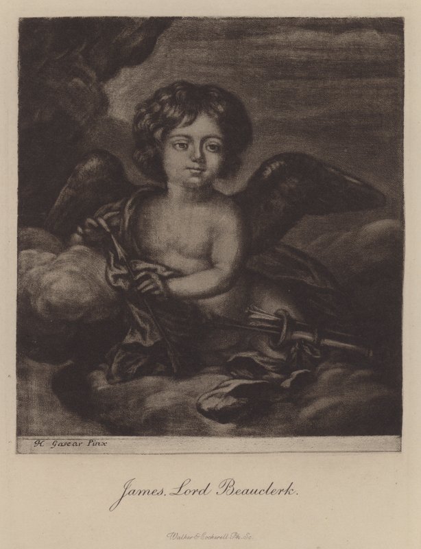 James, Lord Beauclerk, II. Károly király és Nell Gwyn második fia (metszet) alkotó: Henri Gascar
