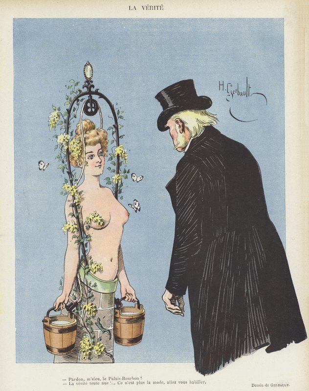 Illusztráció a Le Rire-hez (színes litó) alkotó: Henri Gerbault