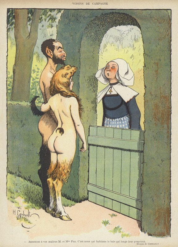 Illusztráció a Le Rire-hez (színes litó) alkotó: Henri Gerbault