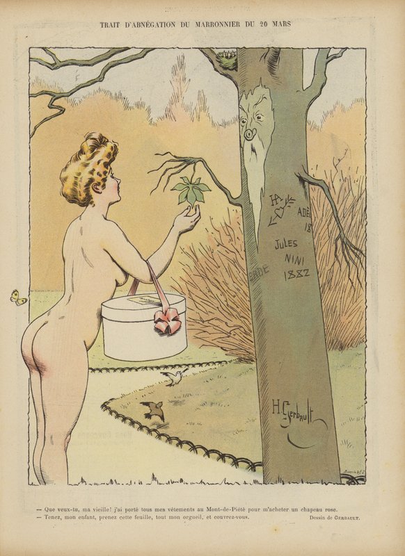 Illusztráció a Le Rire-hez (színes litó) alkotó: Henri Gerbault