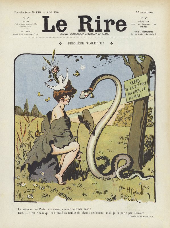 Illusztráció a Le Rire-hez (színes litó) alkotó: Henri Gerbault