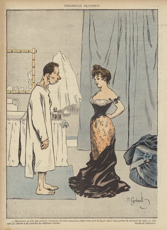 Illusztráció a Le Rire-hez (színes litó) alkotó: Henri Gerbault