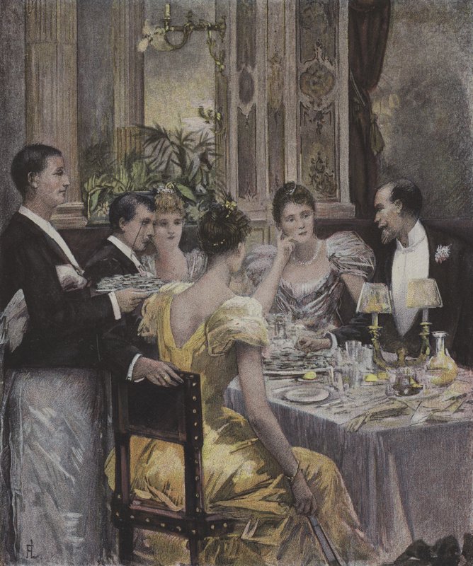 Vacsoraparti alkotó: Henri Lafon