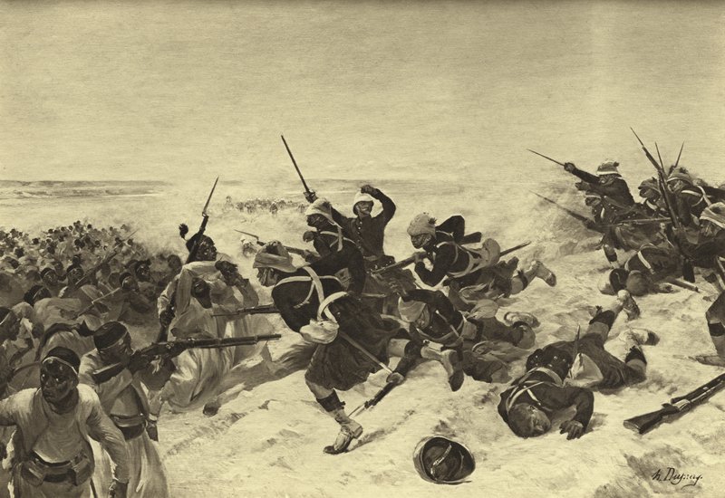 Tel el-kebiri csata, 1882 (mélynyomás) alkotó: Henri Louis Dupray
