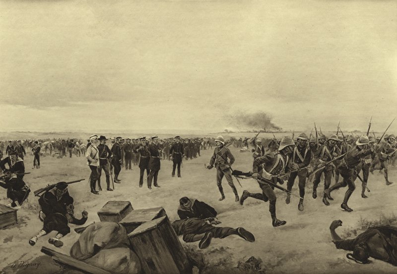 A kínai követség védelme, 1900 (mélynyomás) alkotó: Henri Louis Dupray