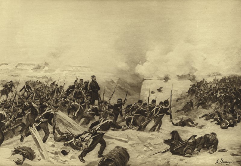 Szevasztopol ostroma, 1854-1855 (metszet) alkotó: Henri Louis Dupray