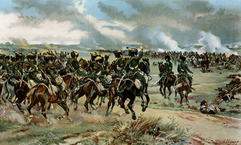 A 20. vadászok a Wagramban alkotó: Henri Louis Dupray