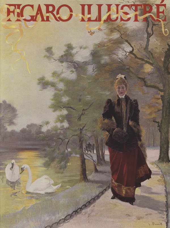 A Le Figaro Illustre borítója, 1891. február alkotó: Henri Lucien Doucet