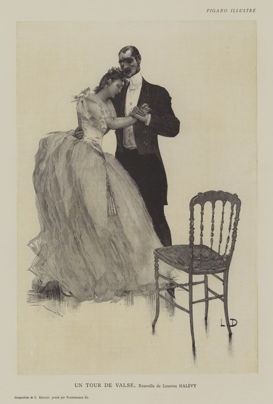 Un Tour de Valse, Ludovic Halevy novellája alkotó: Henri Lucien Doucet