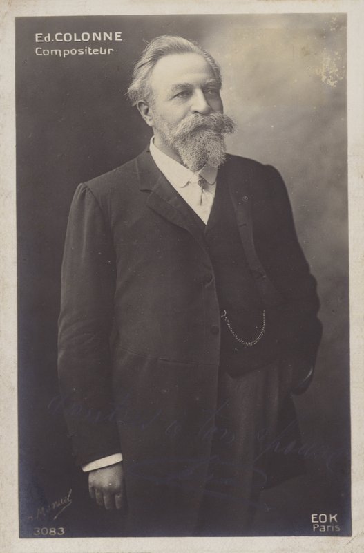 Edouard Colonne, francia karmester és hegedűművész (1838-1910) (fekete-fehér fotó) alkotó: Henri Manuel