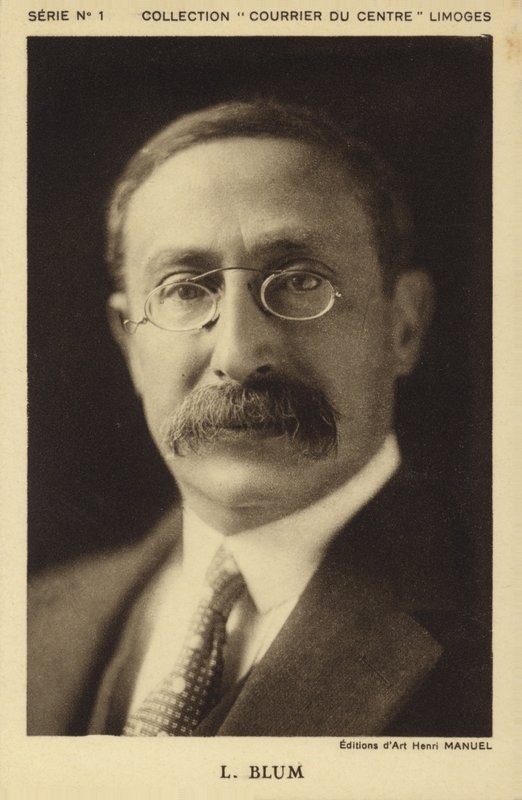 Leon Blum, 1930-as évek (fekete-fehér fotó) alkotó: Henri Manuel