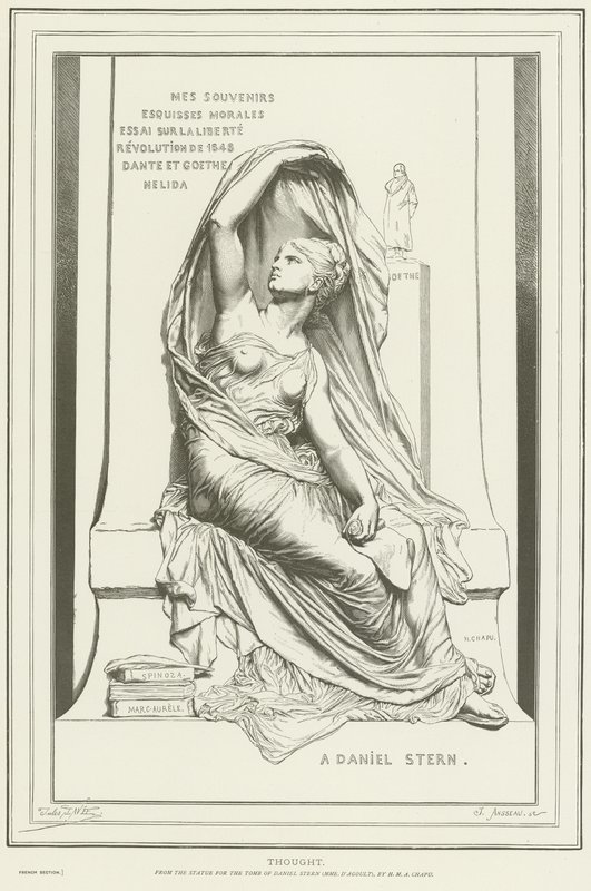 Gondolat allegóriája alkotó: Henri Michel Antoine Chapu
