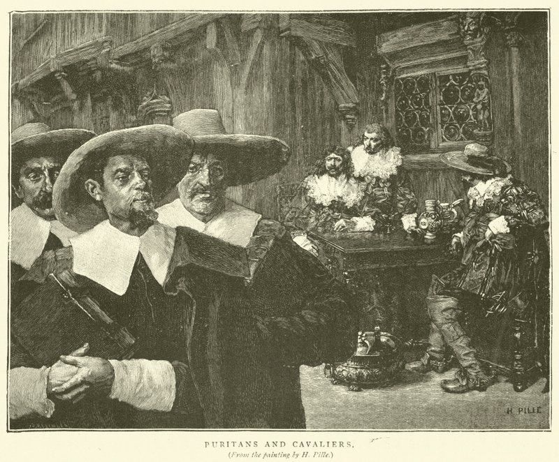 Puritánok és lovasok alkotó: Henri Pille
