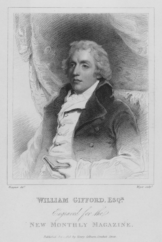 William Gifford angol szatirikus költő, kritikus és a Quarterly Review szerkesztője alkotó: Henri after Meyer
