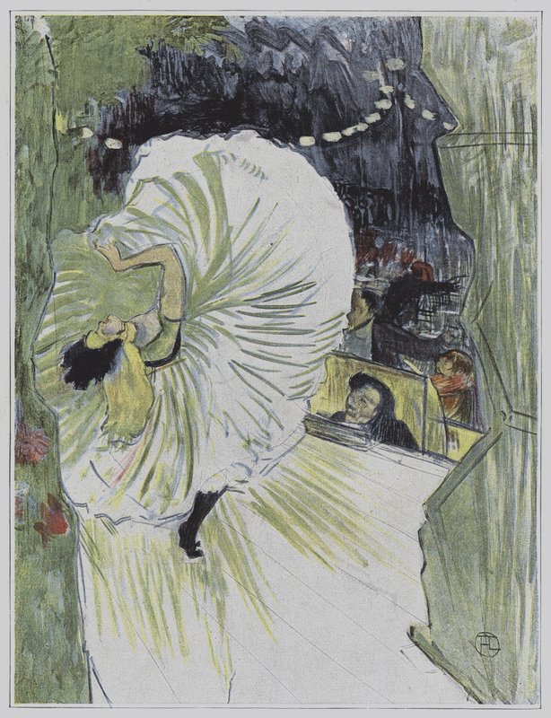 Illusztráció a Pleasure in Parisból alkotó: Henri de Toulouse Lautrec