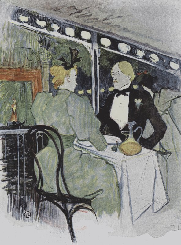 Illusztráció a Pleasure in Parisból alkotó: Henri de Toulouse Lautrec
