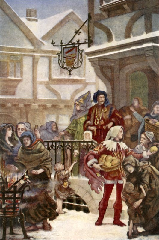 Sir Richard Whittington jótékonysági tevékenységet folytat alkotó: Henrietta Rae