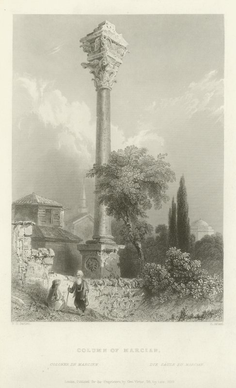 Marcianus oszlopa, Konstantinápoly, 1839 alkotó: Henry Adlard