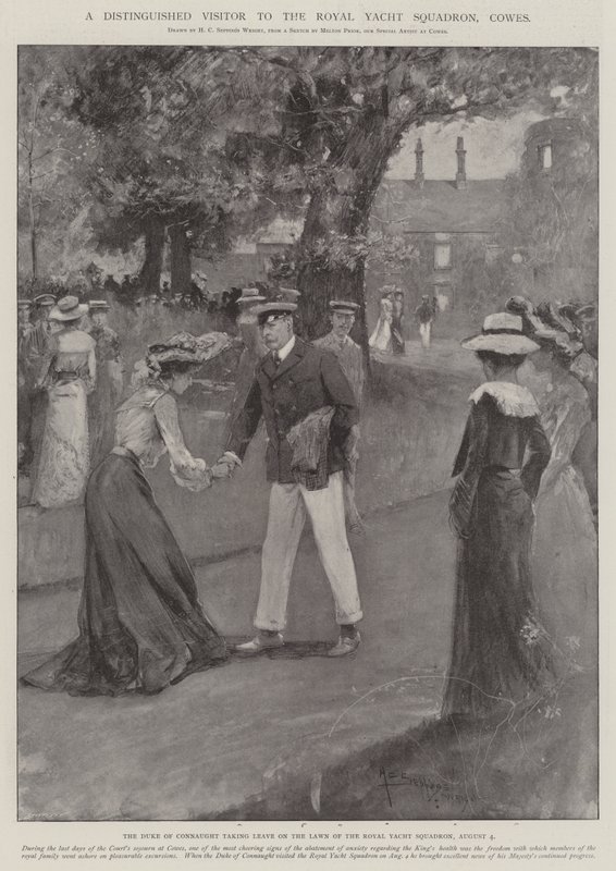 A Royal Yacht Squadron kiváló látogatója, Cowes alkotó: Henry Charles Seppings Wright