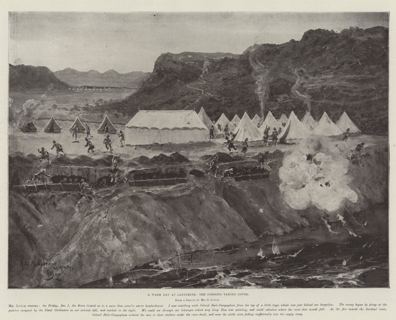 Egy meleg nap Ladysmithben, Gordonék fedezik alkotó: Henry Charles Seppings Wright
