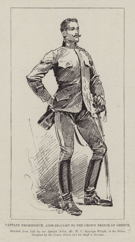 Negroponte kapitány, a görög koronaherceg segédje alkotó: Henry Charles Seppings Wright