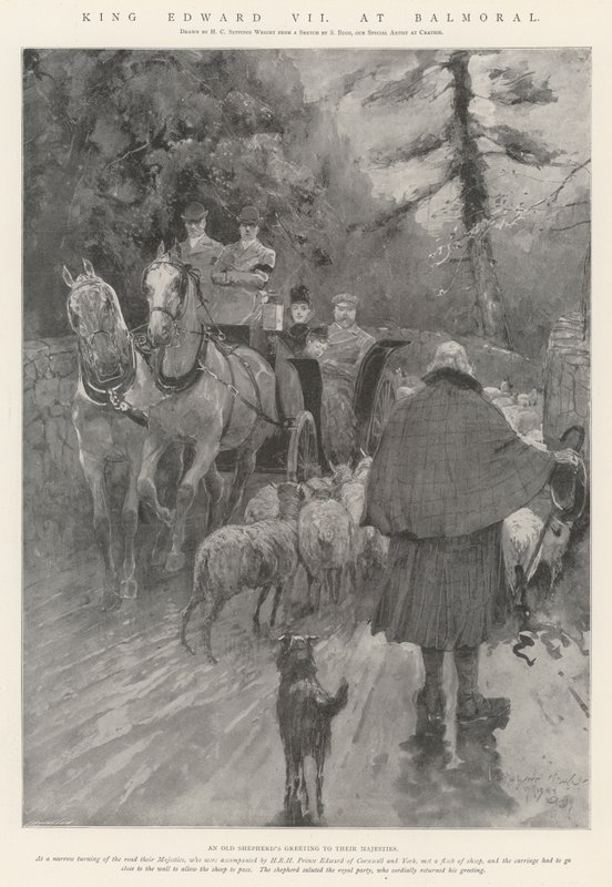 VII. Edward király Balmoralban alkotó: Henry Charles Seppings Wright