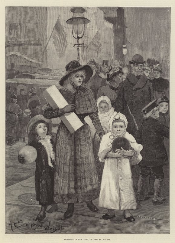 Vásárlás New Yorkban szilveszterkor alkotó: Henry Charles Seppings Wright