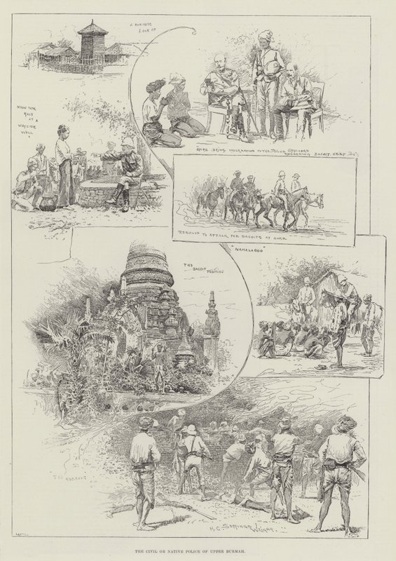 Felső-Burma polgári vagy helyi rendőrsége alkotó: Henry Charles Seppings Wright