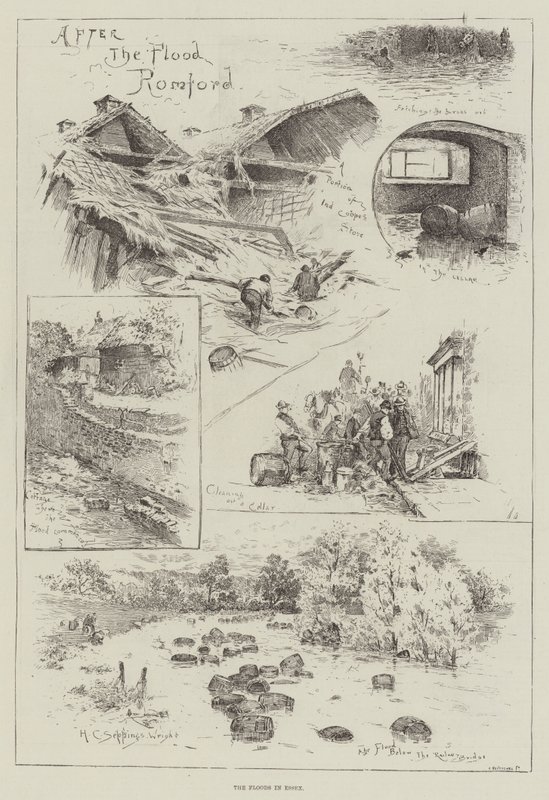 Az áradások Essexben alkotó: Henry Charles Seppings Wright