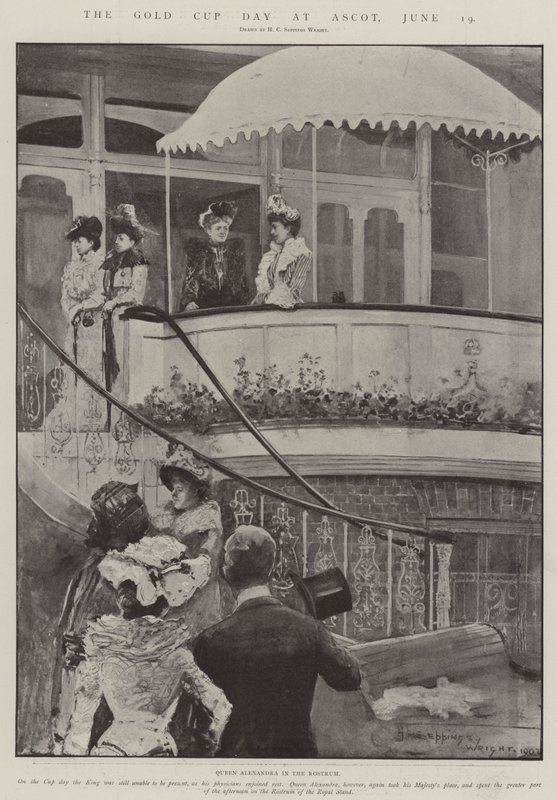 Az Arany Kupa nap Ascotban, június 19 alkotó: Henry Charles Seppings Wright