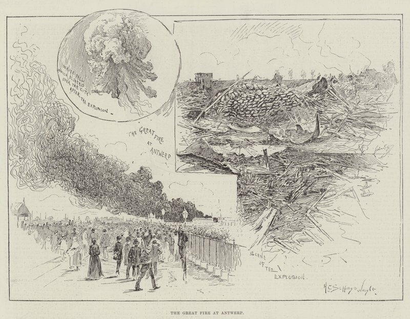 A nagy antwerpeni tűzvész alkotó: Henry Charles Seppings Wright