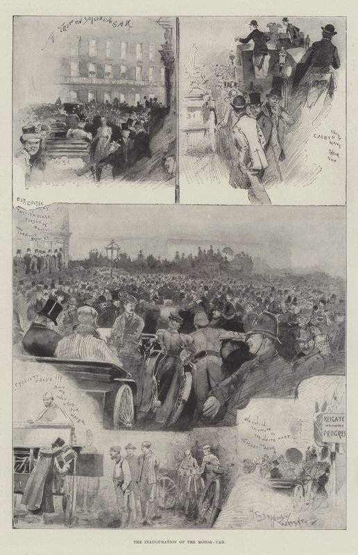 A motorautó felavatása alkotó: Henry Charles Seppings Wright