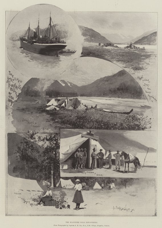 A Klondike arany felfedezései alkotó: Henry Charles Seppings Wright