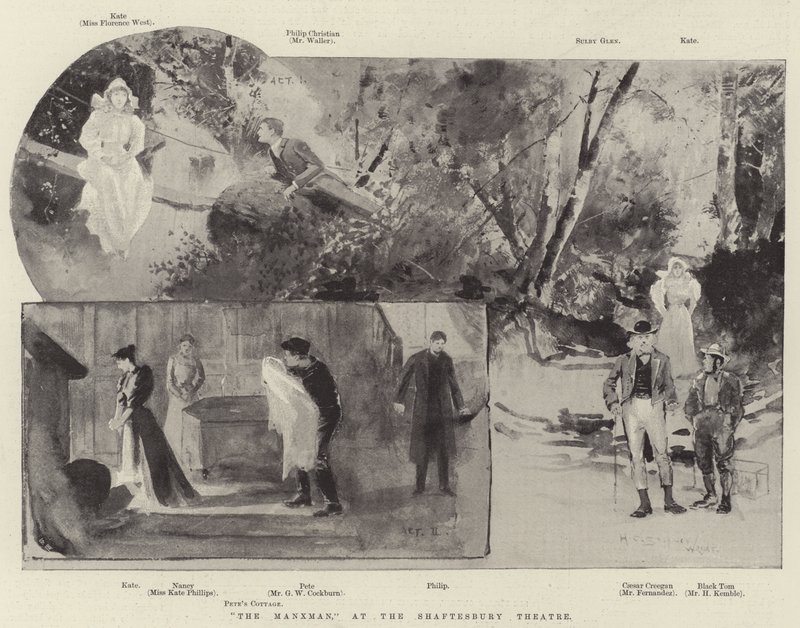 A Manxman, a Shaftesbury Színházban alkotó: Henry Charles Seppings Wright