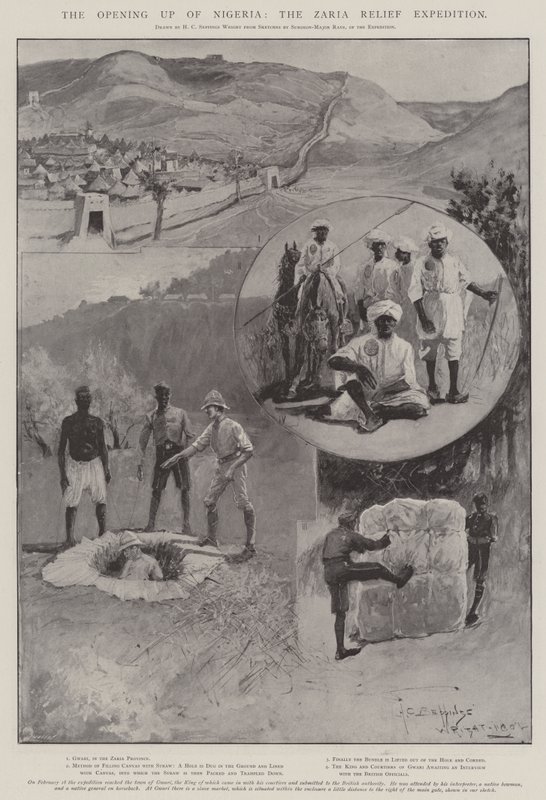 Nigéria megnyitása, a Zaria segélyexpedíció alkotó: Henry Charles Seppings Wright