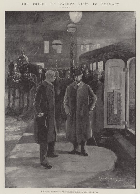 A walesi herceg németországi látogatása alkotó: Henry Charles Seppings Wright