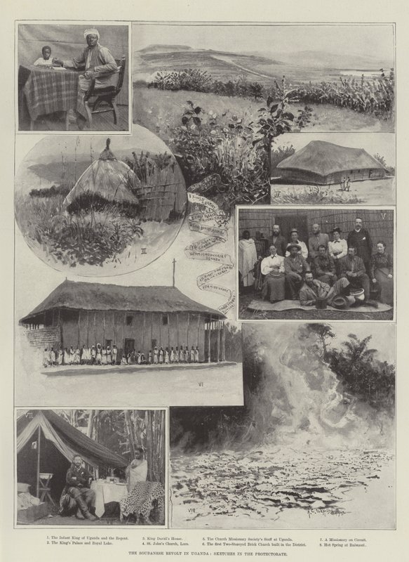 A szudáni lázadás Ugandában, Vázlatok a protektorátusban alkotó: Henry Charles Seppings Wright