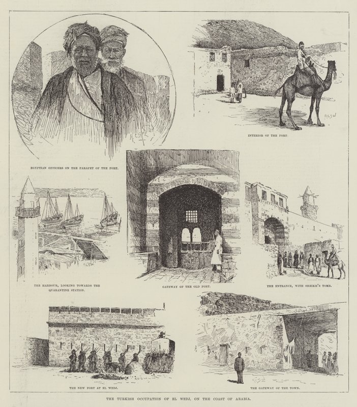 El Wedj török megszállása Arábia partján alkotó: Henry Charles Seppings Wright