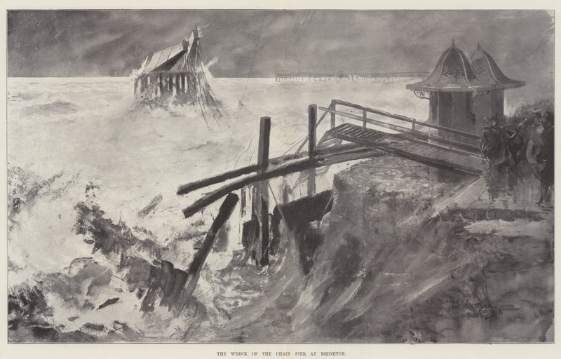 A láncmóló roncsa Brightonban alkotó: Henry Charles Seppings Wright