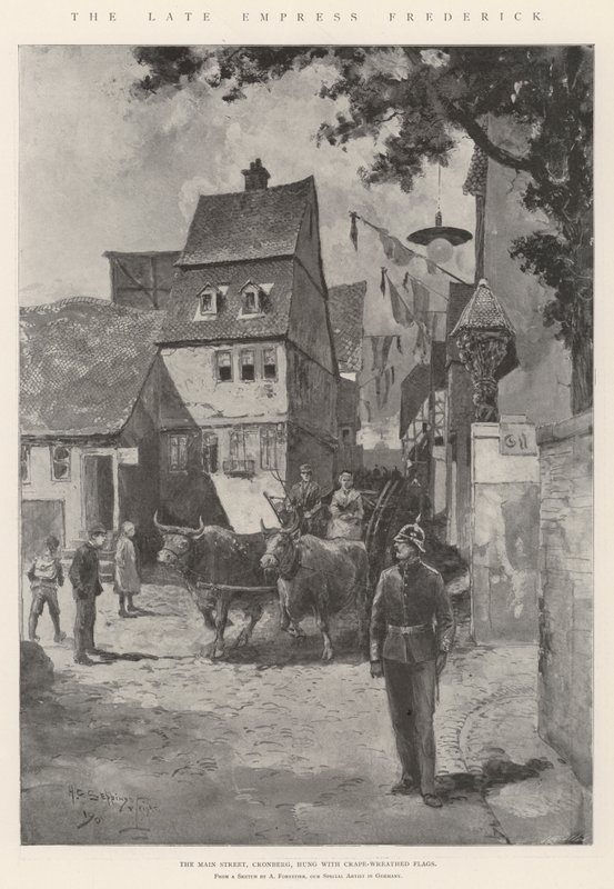 A néhai Frigyes császárné alkotó: Henry Charles Seppings Wright