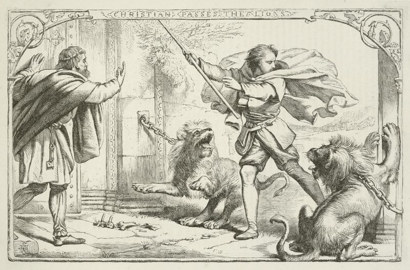 Illusztráció: John Bunyan A zarándok haladásához alkotó: Henry Courtney Selous