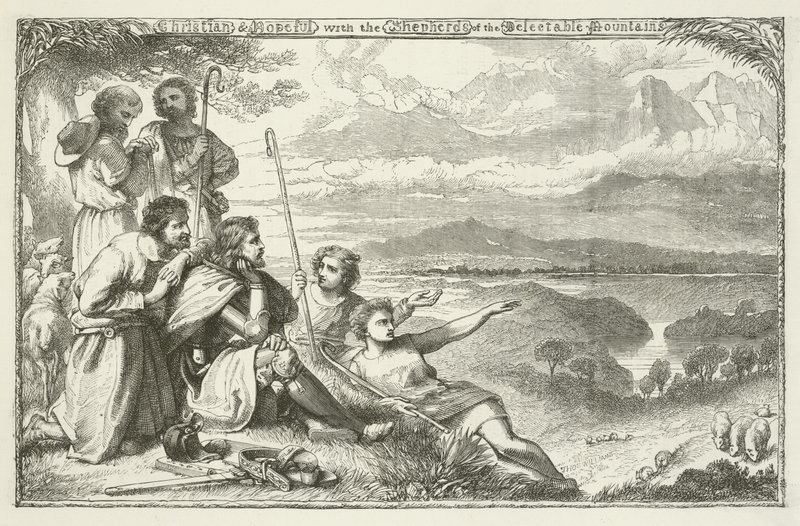 Illusztráció A zarándok haladásához, John Bunyan alkotó: Henry Courtney Selous