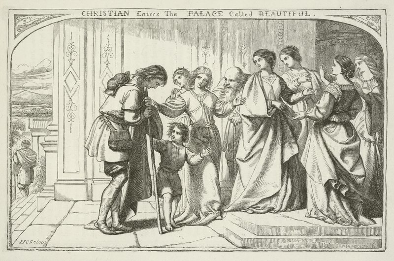 Illusztráció John Bunyan A zarándok útja című művéhez alkotó: Henry Courtney Selous