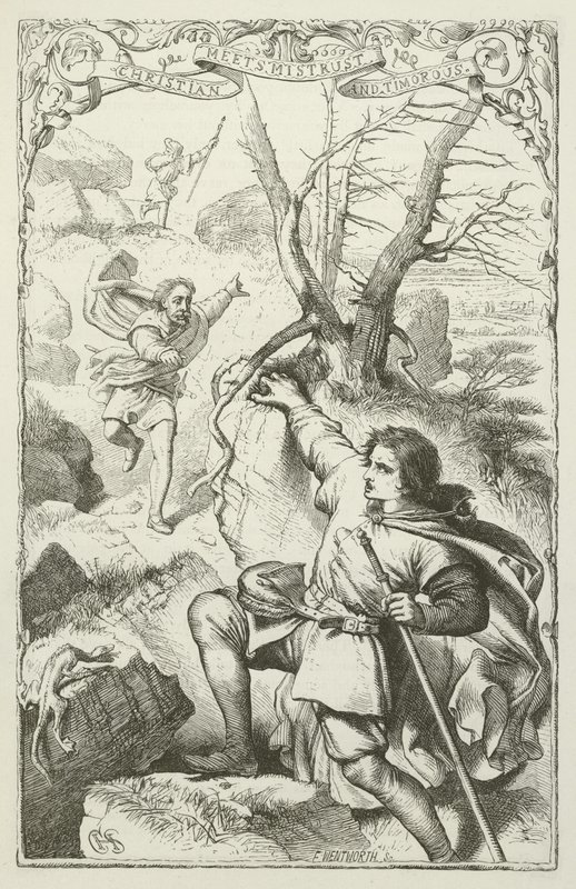 Illusztráció: John Bunyan A zarándok haladásához alkotó: Henry Courtney Selous